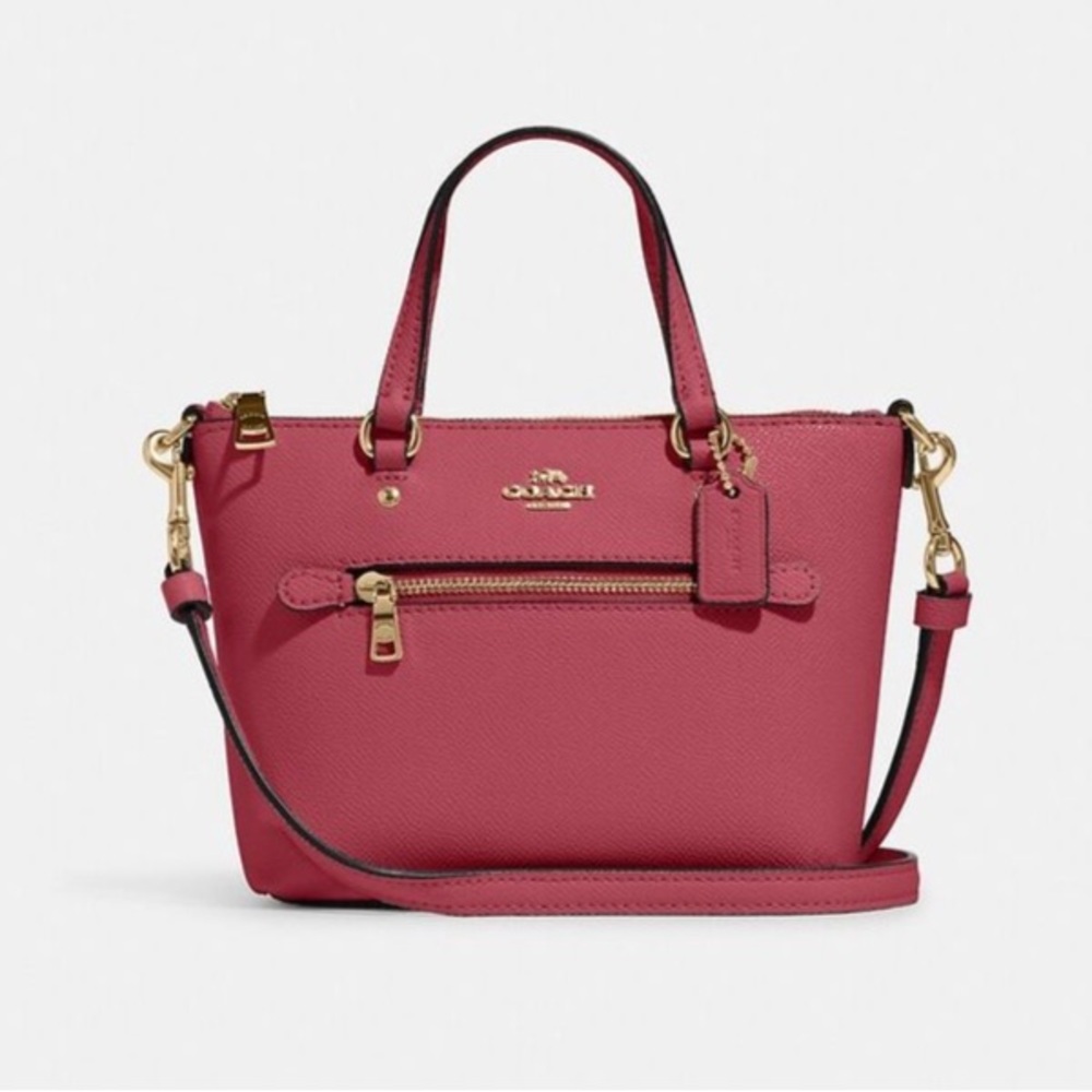 Coach Mini Gallery Crossbody Bag, Rouge/Gold